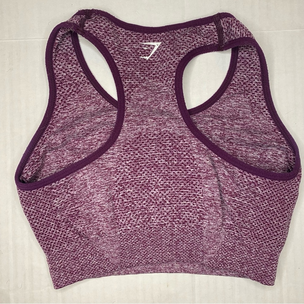 Gymshark Vital Seamless Athletic Sports Bra in Purple / Womens XS - Picture 8 of 11